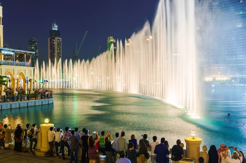 Fontana di Dubai - Viaggio di Nozze a Dubai