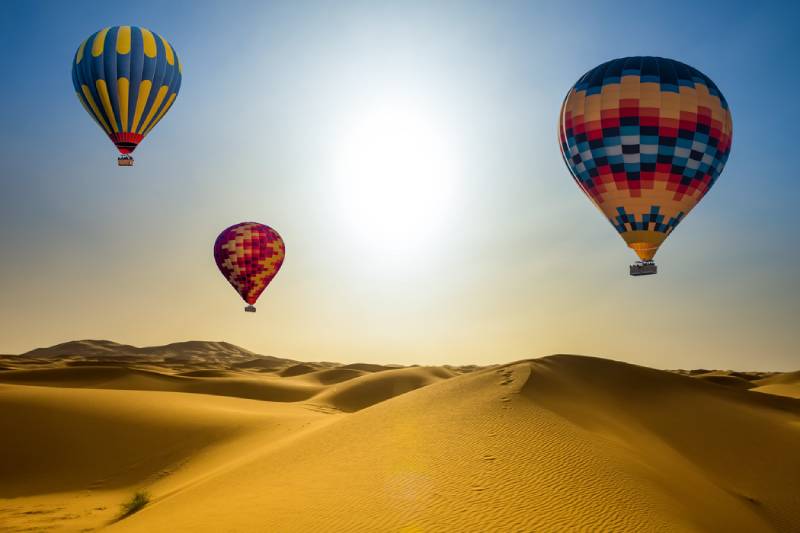 Hot air baloon - Viaggio di Nozze a Dubai