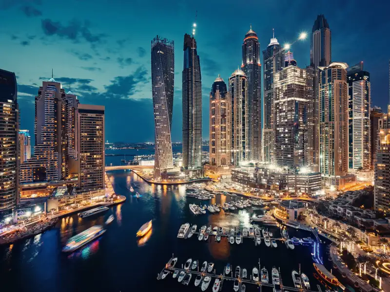 Skyline di Dubai Marina, Dubai Marina